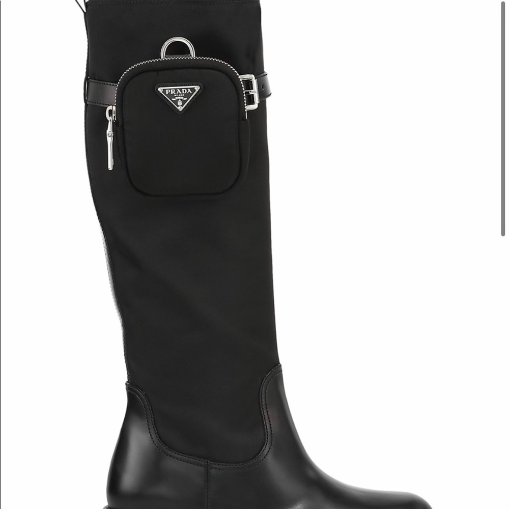 Prada combat boots worn once